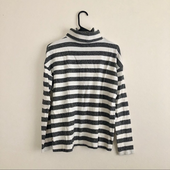 J.Crew Striped Turtleneck Sweater/Top - Picture 6 of 8